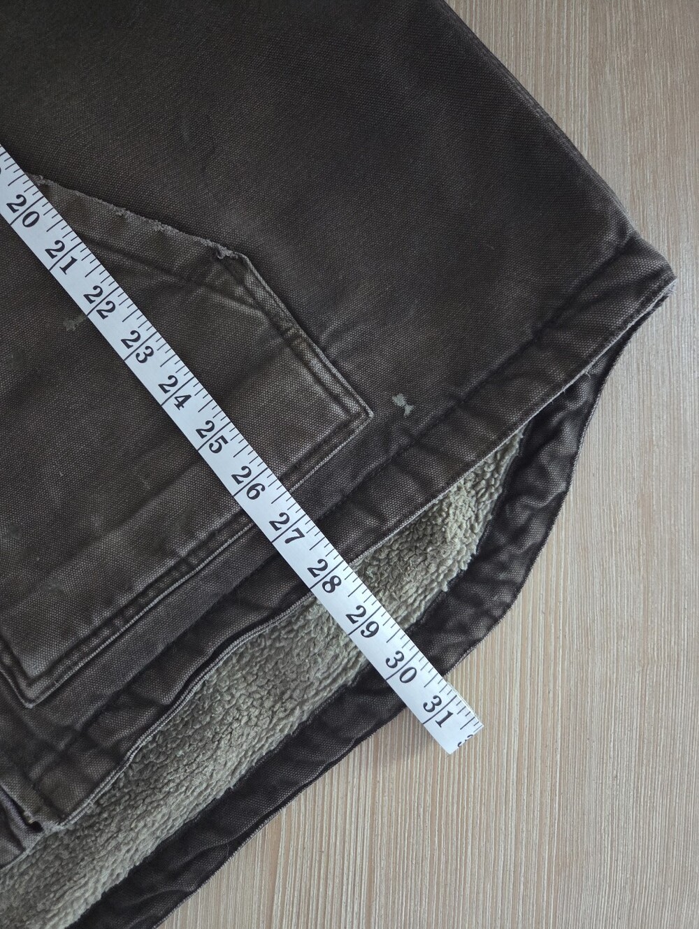 Carhartt Dark Brown Sherpa Lined Duck Vest Distressed Workwear Mens Size 2 XL - Picture 13 of 16